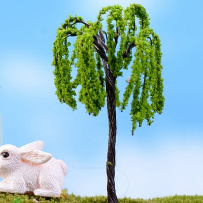 1/5db/Szett Mini fa Tündér Kert Miniatűrök Mikro Táj Gyanta Kézműves Bonsai Figura Kerti Terrárium Kiegészítők kínálat