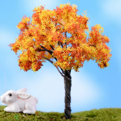 1/5db/Szett Mini fa Tündér Kert Miniatűrök Mikro Táj Gyanta Kézműves Bonsai Figura Kerti Terrárium Kiegészítők kínálat