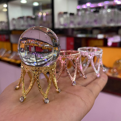 Suport pentru bile de cristal de coroană, sferă, suport de afișare pentru birou, decorarea casei, accesorii fotografice