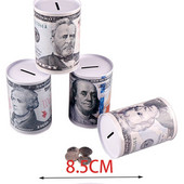 JAUNS stils 10/20/50/100 eiro naudas kaste Seifs Cilindrs Cūciņa Bankas Bankas Monētām Noguldījumu glabāšanas kastes Mājas dekorēšana