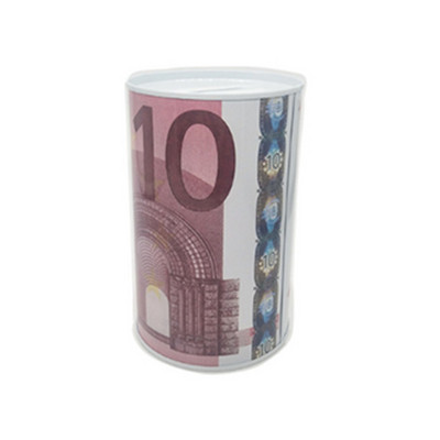 JAUNS stils 10/20/50/100 eiro naudas kaste Seifs Cilindrs Cūciņa Bankas Bankas Monētām Noguldījumu glabāšanas kastes Mājas dekorēšana