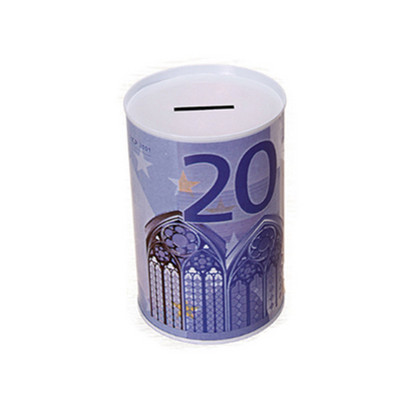 JAUNS stils 10/20/50/100 eiro naudas kaste Seifs Cilindrs Cūciņa Bankas Bankas Monētām Noguldījumu glabāšanas kastes Mājas dekorēšana