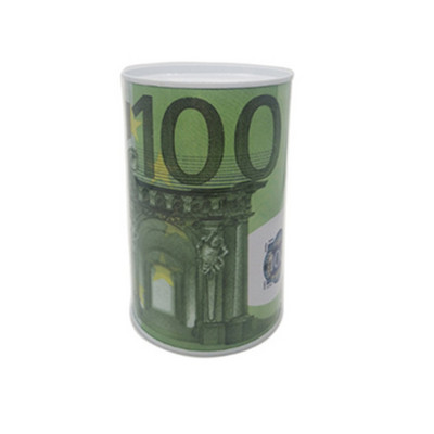 JAUNS stils 10/20/50/100 eiro naudas kaste Seifs Cilindrs Cūciņa Bankas Bankas Monētām Noguldījumu glabāšanas kastes Mājas dekorēšana