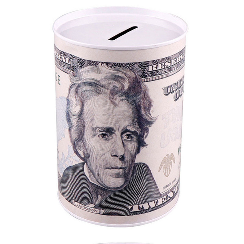 JAUNS stils 10/20/50/100 eiro naudas kaste Seifs Cilindrs Cūciņa Bankas Bankas Monētām Noguldījumu glabāšanas kastes Mājas dekorēšana