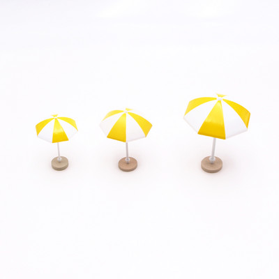 3 boje Mini suncobran za plažu Minijaturni mikro morski krajolik Bonsai Vilinski ukras Moderna biljka Kućica za lutke DIY Dodaci Dekor