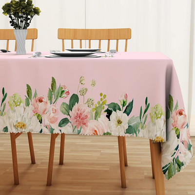 Zaļās lapas Galdauts Tropu palmu lapas Havaju džungļu tēmas galda pārklājs Kāzu ballītes dekors Mājas virtuves dekoru aksesuāri