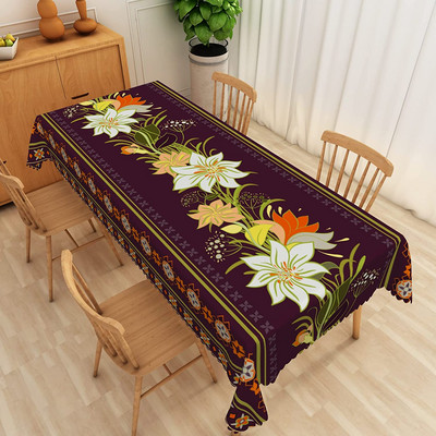 Zaļās lapas Galdauts Tropu palmu lapas Havaju džungļu tēmas galda pārklājs Kāzu ballītes dekors Mājas virtuves dekoru aksesuāri