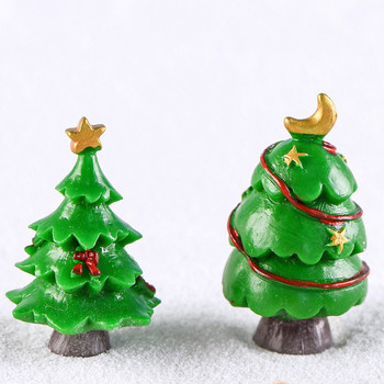 1 τεμάχιο στολίδια από ρητίνη Διακοσμητικά Πράσινο χριστουγεννιάτικο δέντρο με αστέρι φεγγάρι Είδη επίπλωσης διακόσμηση κήπου Φιγούρια Μινιατούρες