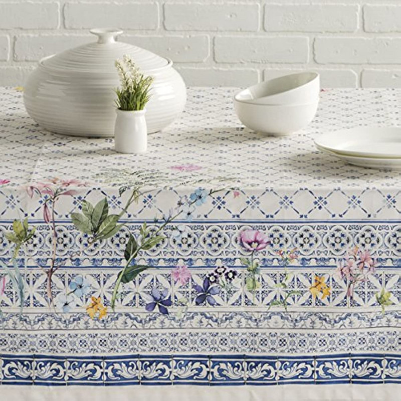 Téglalap alakú abrosz Fajansz asztali huzat Konyha Étkező Vízálló terítő Nagyszerű bulikra Esküvői használatra Tavasszal/nyáron
