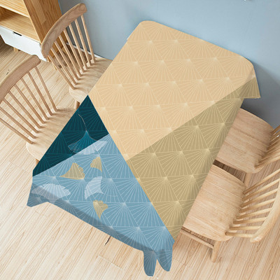 Ginkgo Plant nyomtatott vízálló terítő asztaldíszekhez Kiegészítők Négyszögletű étkező esküvői asztalborító kandalló Át nem eresztő