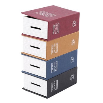 Домакинска кутия за съхранение Речник Книги Банка Пари Пари Бижута Скрити секретни шкафчета за сигурност с 2 ключалка