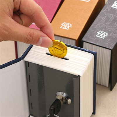 Домакинска кутия за съхранение Речник Книги Банка Пари Пари Бижута Скрити секретни шкафчета за сигурност с 2 ключалка