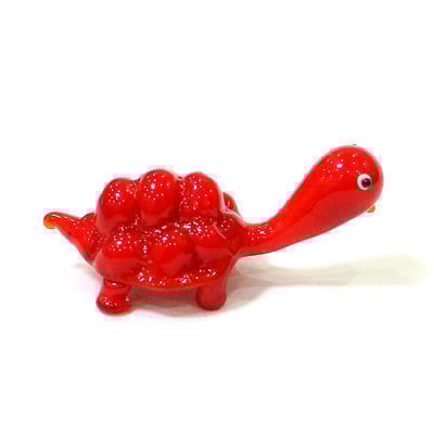 Mini teknős figurák Üveg kézműves díszek Japán stílusú Aranyos Állatok Apró szobrok Otthoni Akvárium Akvárium Dekorációs Kiegészítők