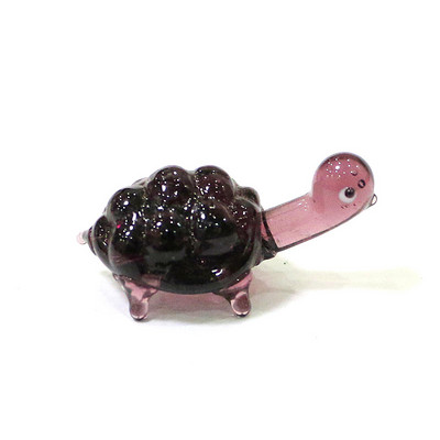 Mini teknős figurák Üveg kézműves díszek Japán stílusú Aranyos Állatok Apró szobrok Otthoni Akvárium Akvárium Dekorációs Kiegészítők