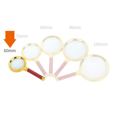 Retro 8X palielināmais stikls, koka rokas lupa Optiskais palielināmais stikls lasīšanai, remontdarbu rotājumi fotografēšanai