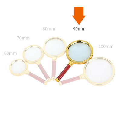 Retro 8X palielināmais stikls, koka rokas lupa Optiskais palielināmais stikls lasīšanai, remontdarbu rotājumi fotografēšanai