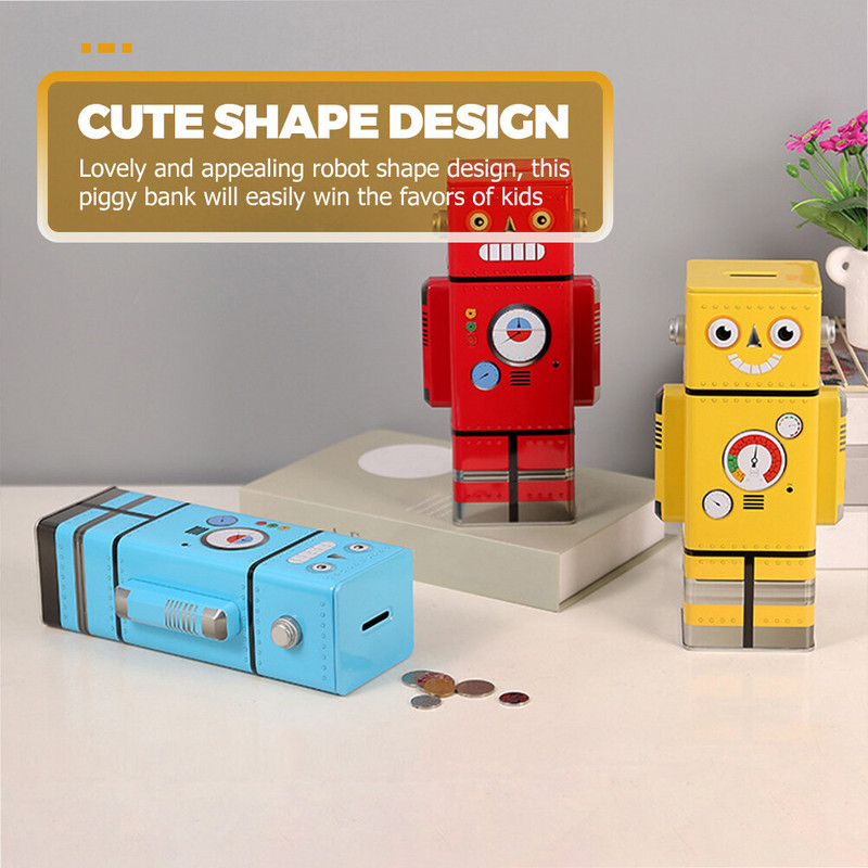 Saglabāšanas kastīte Zēniem Dāvanu Meitenēm Naudas Banka Rotā bērnus Cūciņa bankiņas Dzelzs bērns