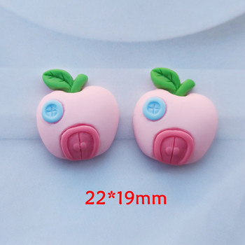 10/15 τμχ Νέα χαριτωμένη ρητίνη Cartoon Fruits Flat Back Cabochon Scrapbook Kawaii DIY Embellishments Αξεσουάρ C55