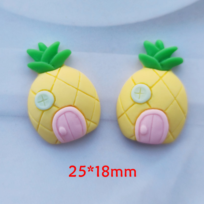 10/15 db Új Aranyos Gyanta Rajzfilm Gyümölcsök Lapos Hátú Cabochon Scrapbook Kawaii DIY Díszítések Kiegészítők C55