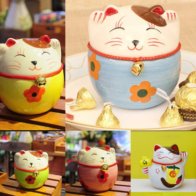 Lucky Cat Saving Box Loomade kujukesed Rahakast Loomade Mündipank Kodusisustus Moodne uus stiil notsu kujukesed lastele kingitus копилка