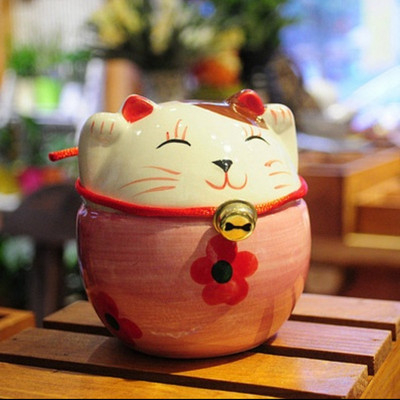 Lucky Cat Saving Box Dzīvnieku figūriņas naudas kaste Dzīvnieku monētu banka Mājas dekors Moderns jauns stils cūciņa figūriņas bērniem dāvanu копилка