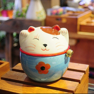 Lucky Cat Saving Box Dzīvnieku figūriņas naudas kaste Dzīvnieku monētu banka Mājas dekors Moderns jauns stils cūciņa figūriņas bērniem dāvanu копилка