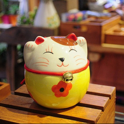 Lucky Cat Saving Box Dzīvnieku figūriņas naudas kaste Dzīvnieku monētu banka Mājas dekors Moderns jauns stils cūciņa figūriņas bērniem dāvanu копилка