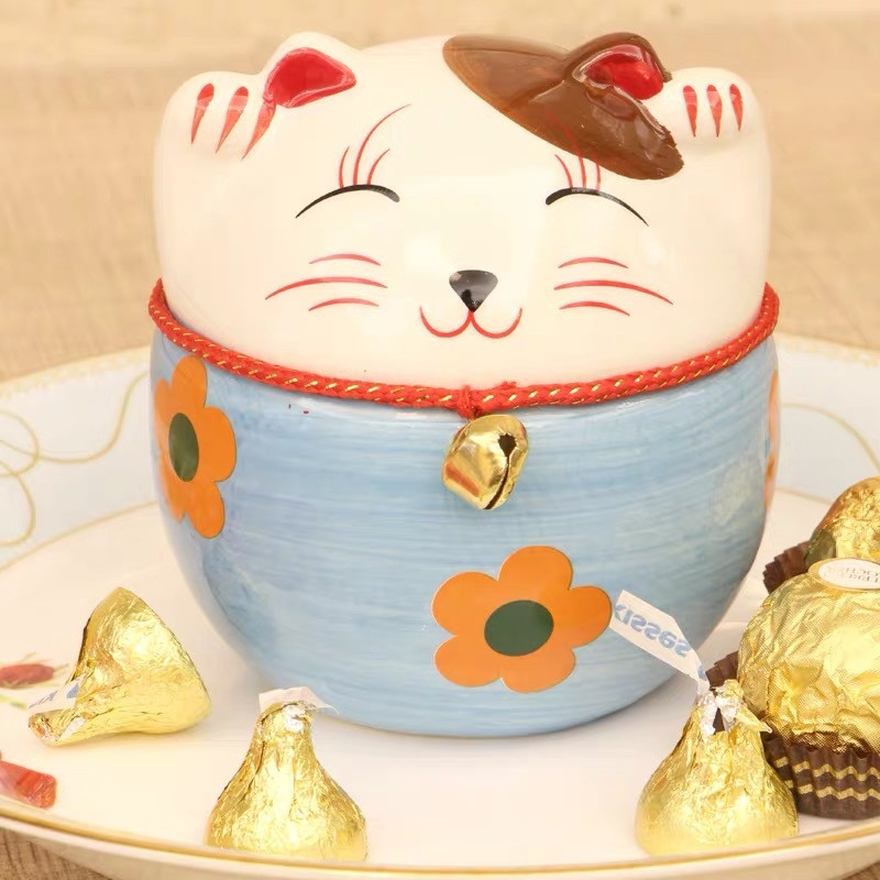 Lucky Cat Saving Box Dzīvnieku figūriņas naudas kaste Dzīvnieku monētu banka Mājas dekors Moderns jauns stils cūciņa figūriņas bērniem dāvanu копилка