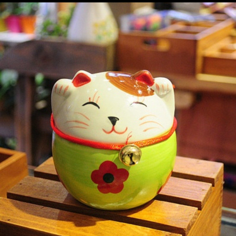 Lucky Cat Saving Box Dzīvnieku figūriņas naudas kaste Dzīvnieku monētu banka Mājas dekors Moderns jauns stils cūciņa figūriņas bērniem dāvanu копилка