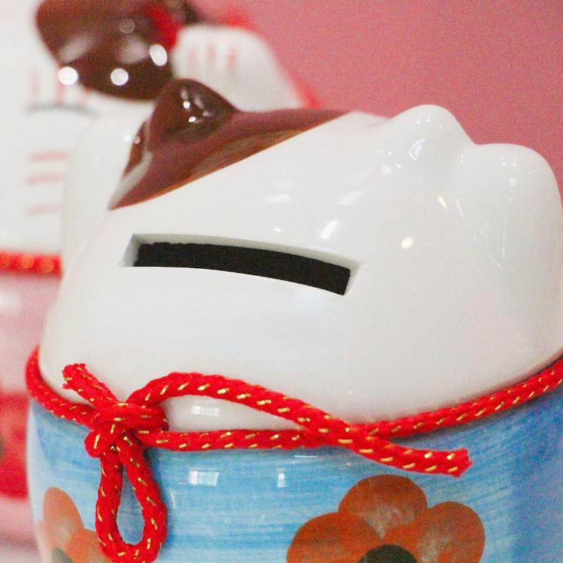 Lucky Cat Saving Box Dzīvnieku figūriņas naudas kaste Dzīvnieku monētu banka Mājas dekors Moderns jauns stils cūciņa figūriņas bērniem dāvanu копилка