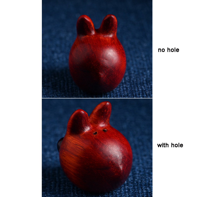 Kawaii triušio miniatiūrinės figūrėlės Raudonos sandalmedžio raižybos skulptūros amatų stalo papuošalai Pasakų sodo kambario dekoras Gimtadienio dovana