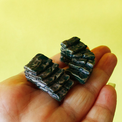 2 gab. Kāpnes Leļļu māja Pasaku dārzs rūķītis sūnu terārijs mājas dārzs galda dekors amatniecība pundurkociņš miniatūras dārza diy piederumi