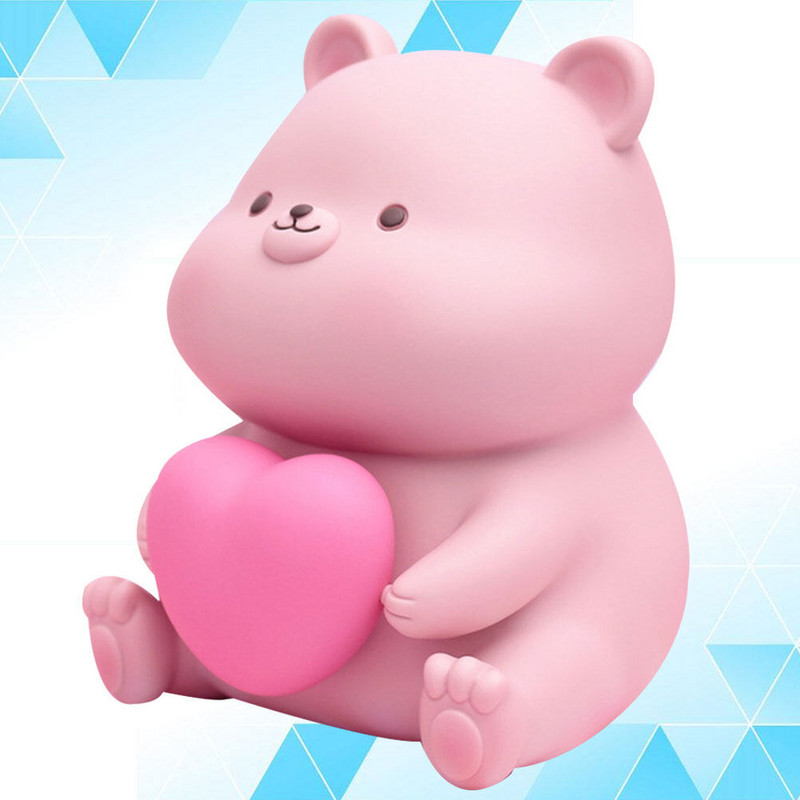 Saving Jar Bear Pot Monētu uzglabāšana Plastmasas Banka Karikatūra Naudas Kaste Cūciņa bankiņas Bērni