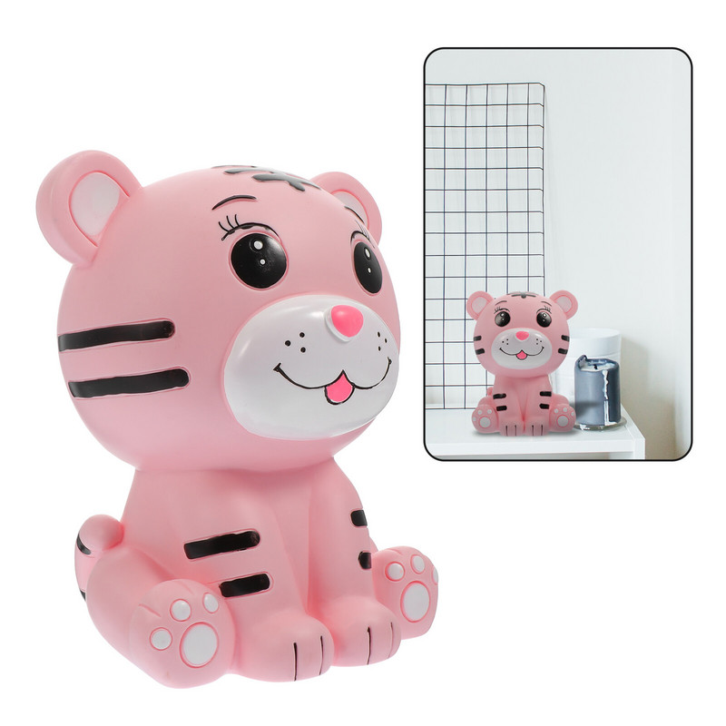 Tigris malacpersely Rajzfilm Dísz Asztalfedő Fiúk Bankok Gyerek formájú Pénzdoboz Tároló érmetartály