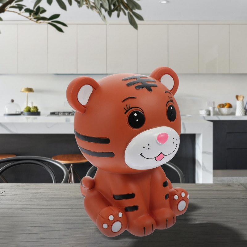 Tigris malacpersely Rajzfilm Dísz Asztalfedő Fiúk Bankok Gyerek formájú Pénzdoboz Tároló érmetartály