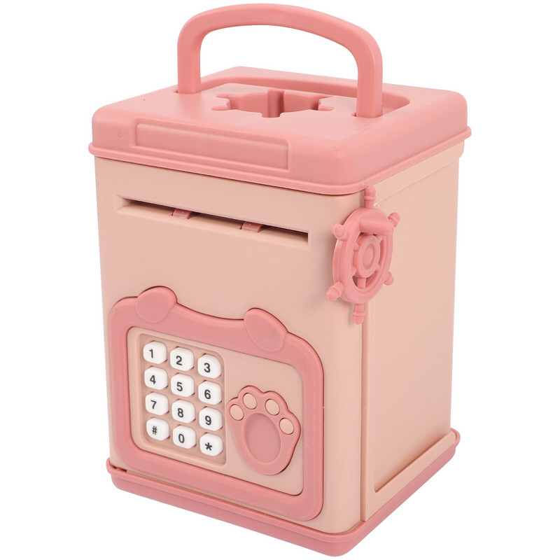 Elektriskā cūciņa banka fotoattēlu rekvizītu ietaupījumu kastīte galddatora monētu konteiners maziem bērniem rotaļlietas zēni pārnēsājamas plastmasas meitenes