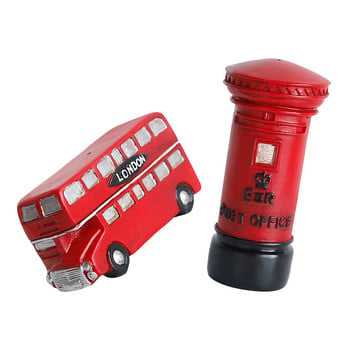 2 τμχ Λεωφορείο σε σχήμα γραμματοκιβωτίου Διακόσμηση Ρετρό Παιδικό Μοντέλο Βρετανικής Ρητίνης Διακοσμήσεις Αναρτήσεων Διακοσμήσεις σπιτιού