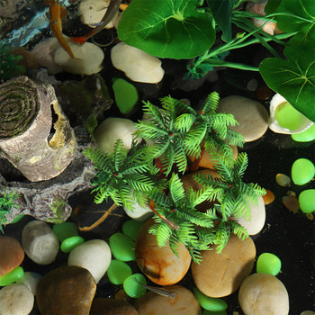 5 τεμ. Μίνι προσομοίωση διακόσμησης με φοίνικες καρύδας Micro Landscape DIY Decor Bonsai Crafts Miniature Plants for Aquarium Fish Tank Pon