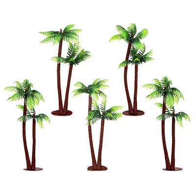5Gb kokosriekstu palmu dekors mini simulācija mikro ainava DIY dekors Bonsai amatniecība miniatūras augi akvārija zivju tvertnei
