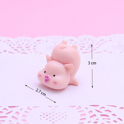 1 Pc Cute Pig Micro Ainavas Jauna Moderna Sveķu statuja Miniatūra Figūriņa Leļļu namiņš DIY Amatniecība Bonsai Rotājumi Mājas Noformējums