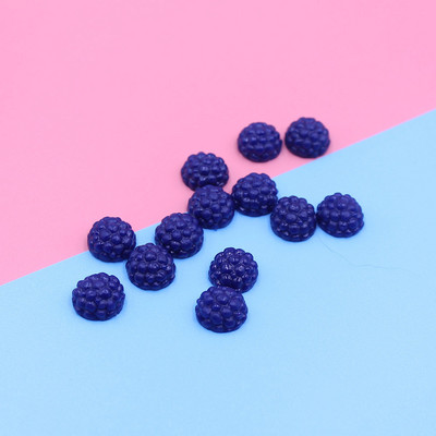 20 gab 3D simulācijas augļu viltus ķiršu/melleņu/zemeņu sveķu miniatūras mākslas Cabochon DIY Dekoratīvās amatniecības scrapbooking