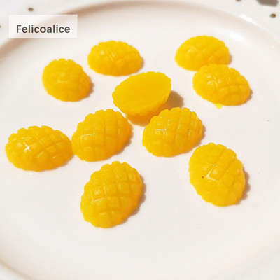 20 gab 3D simulācijas augļu viltus ķiršu/melleņu/zemeņu sveķu miniatūras mākslas Cabochon DIY Dekoratīvās amatniecības scrapbooking