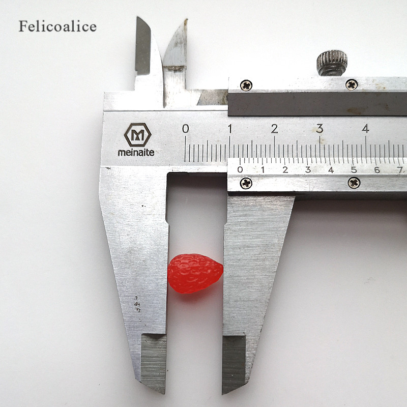 20 gab 3D simulācijas augļu viltus ķiršu/melleņu/zemeņu sveķu miniatūras mākslas Cabochon DIY Dekoratīvās amatniecības scrapbooking