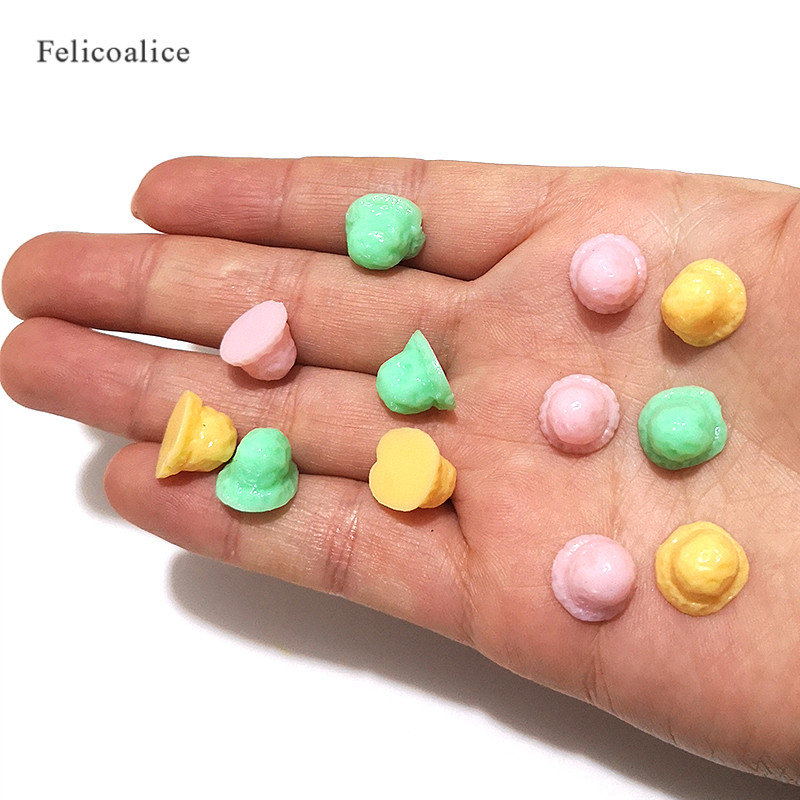 20 gab 3D simulācijas augļu viltus ķiršu/melleņu/zemeņu sveķu miniatūras mākslas Cabochon DIY Dekoratīvās amatniecības scrapbooking