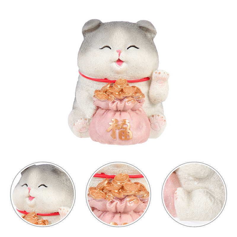 Cūciņa banka Mājas piederumi Kaķa formas monētu konteiners Automašīnas dekors Keramika Darbvirsmas taupīšana Izsmalcināts pods Vinils Apburošs bērns