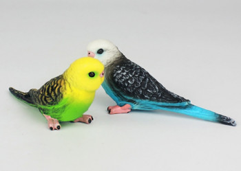 Δημιουργική προσομοίωση παπαγάλος παπαγάλος μινιατούρα στολίδι τοπίου Ζώο μοντέλο γκαζόν Ειδώλιο Τεχνητό Πουλί Φωτογραφία Στήριγμα νέο