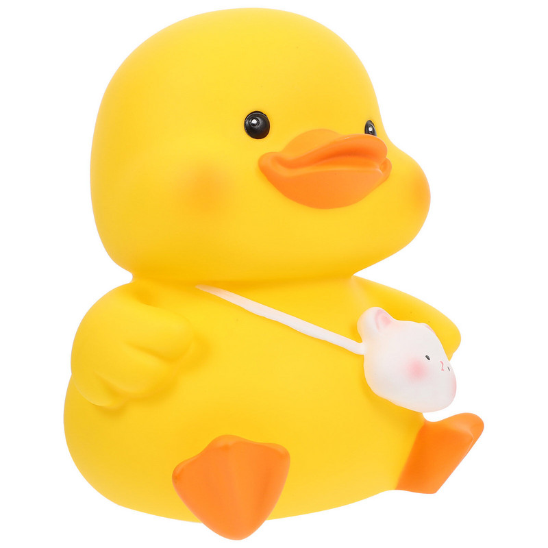 Duck Coin Bank tárolótartály otthoni asztali dekorációval formázott tégelyben, remek malacka bakelit rajzfilm