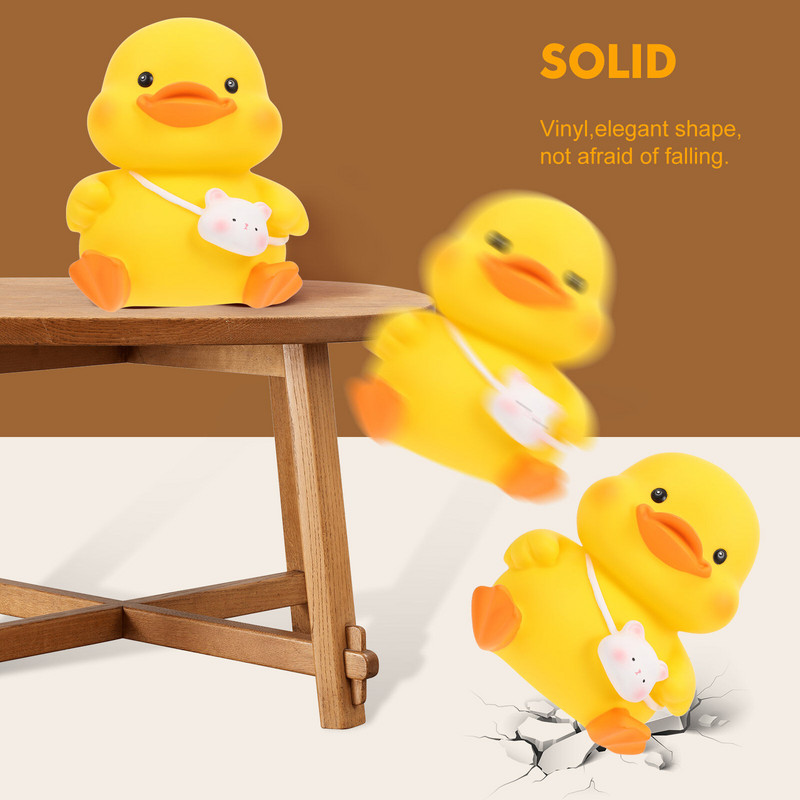 Duck Coin Bank tárolótartály otthoni asztali dekorációval formázott tégelyben, remek malacka bakelit rajzfilm