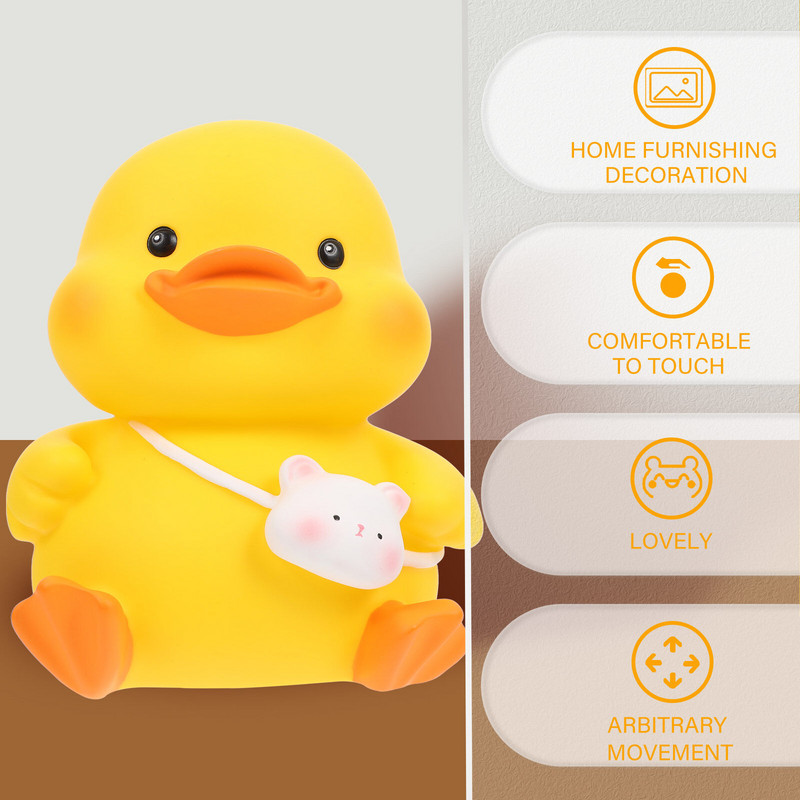Duck Coin Bank tárolótartály otthoni asztali dekorációval formázott tégelyben, remek malacka bakelit rajzfilm