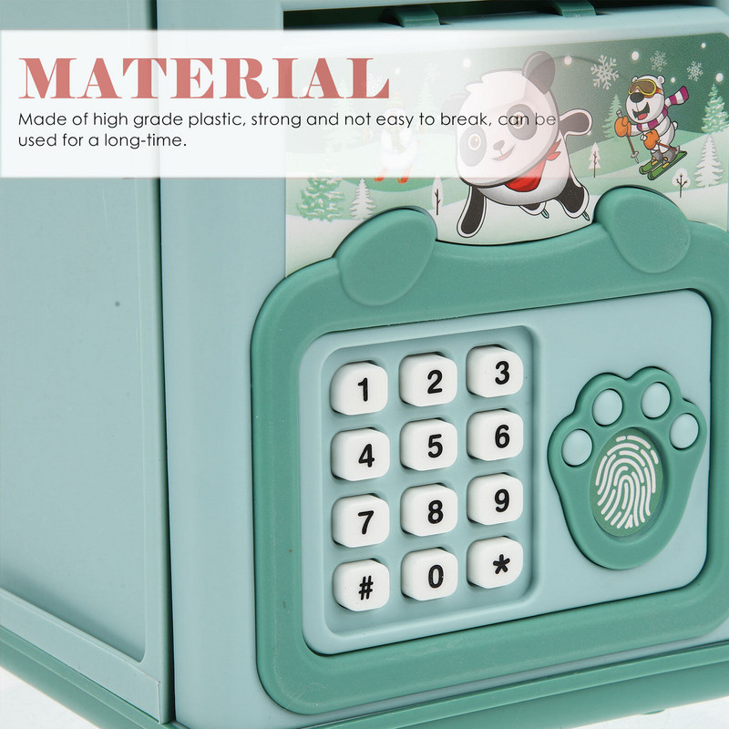 Elektriskā cūciņa banka Desktop Rotaļlietas Parole Monētu var elektroniski Saving Pot Digital Jar Box